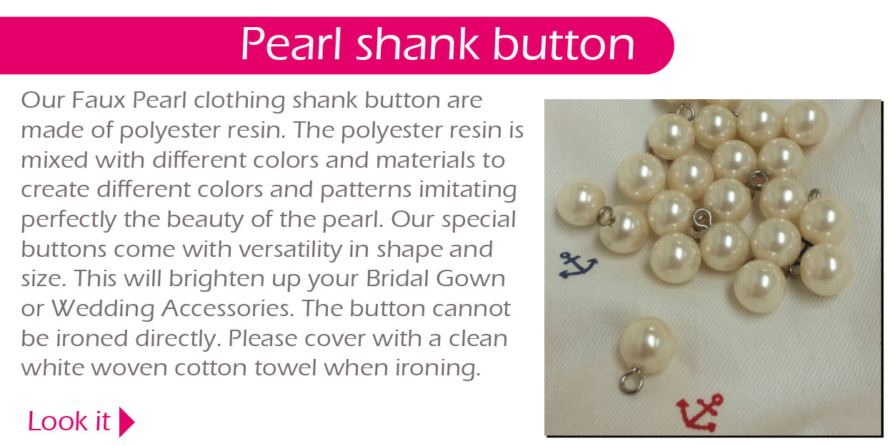 Pearl shank button